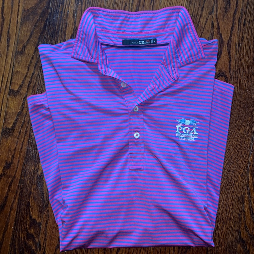 ⛳️Baltusrol⛳️EUC Men’s XL PGA 2016 RL Drifit Polo. PRISTINE!